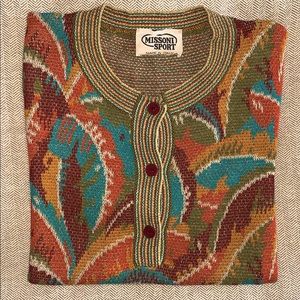 SALE: Missoni Short-Sleeve Crewneck Knit Top - M
